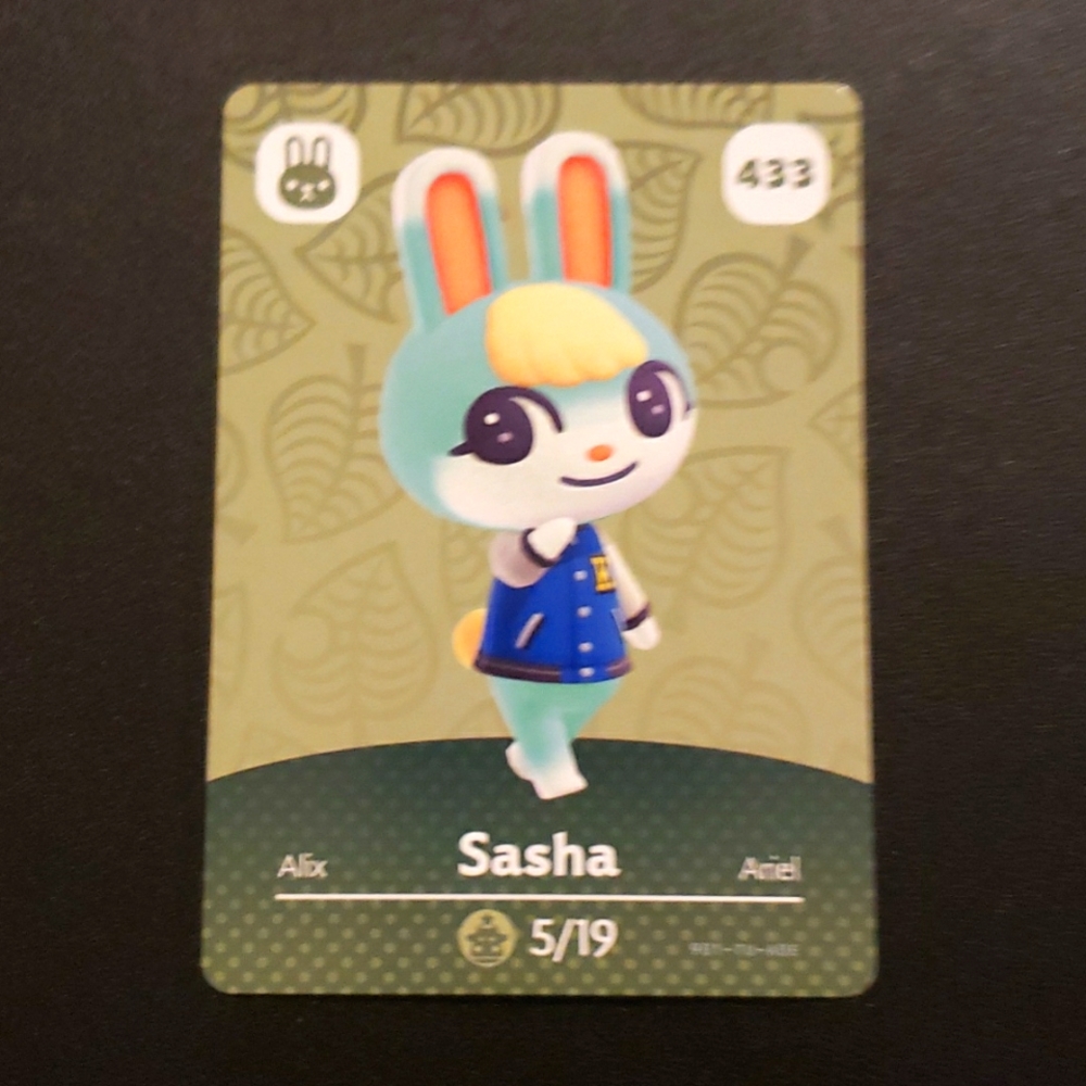 Sasha 433 Animal crossing Acnh nintendo switch amiibo